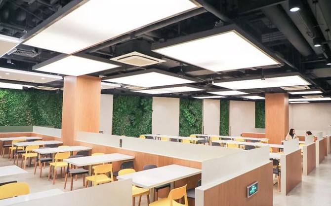福建泉州石獅寶蓋單位食堂設(shè)計(jì)效果圖片