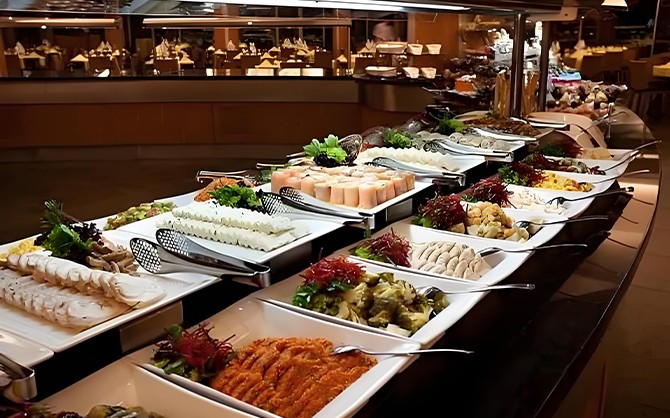 泉州企業(yè)食堂承包商服務內(nèi)部管理食堂現(xiàn)場菜品展示圖片